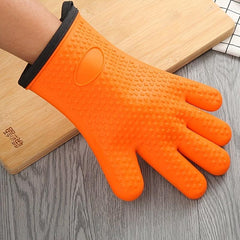 Silicone Oven Mitts Heat Resistant Double Layer Baking Glov