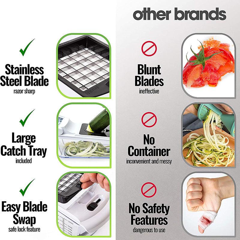 1pc Vegetable Chopper Multifunctional Food Slicer Dicer Cutter