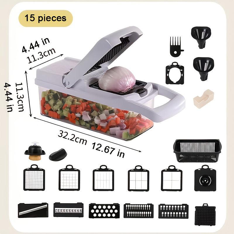 1pc Vegetable Chopper Multifunctional Food Slicer Dicer Cutter