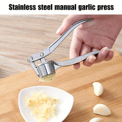 1pc Zinc Alloy Manual Garlic Press 6 1in 1 5in