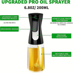 Olive Sprayer Mister Bottle for Cooking - BBQ Vinegar Sprayer