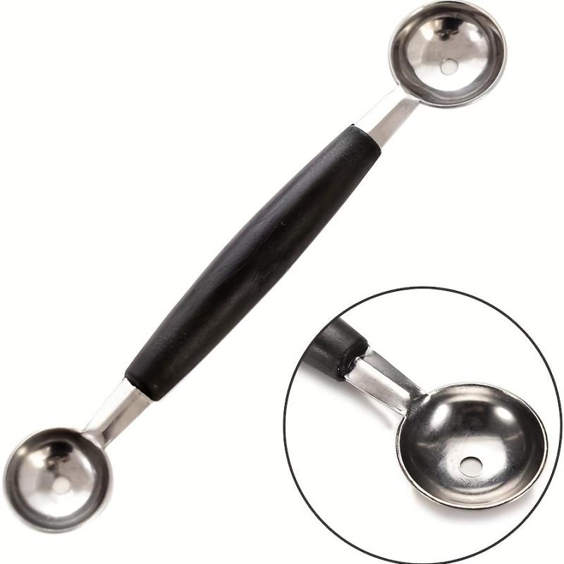 2pcs Melon Baller Spoon 2 In 1 Stainless Steel Ice Cream Ball Spoon