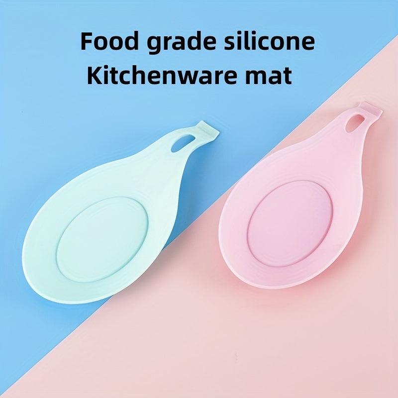 Silicone Spoon Holder Reusable Heat resistant Spoon Rest Kitchen Supplie