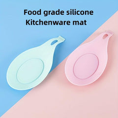 Silicone Spoon Holder Reusable Heat resistant Spoon Rest Kitchen Supplie