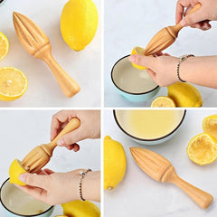 Wood Hand Juicer Press Manual Citrus Squeezer Lime Orange Lemon