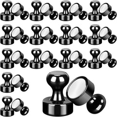 30pcs Small Neodymium Push Pin Magnets for Whiteboard Fridge Office Classroom
