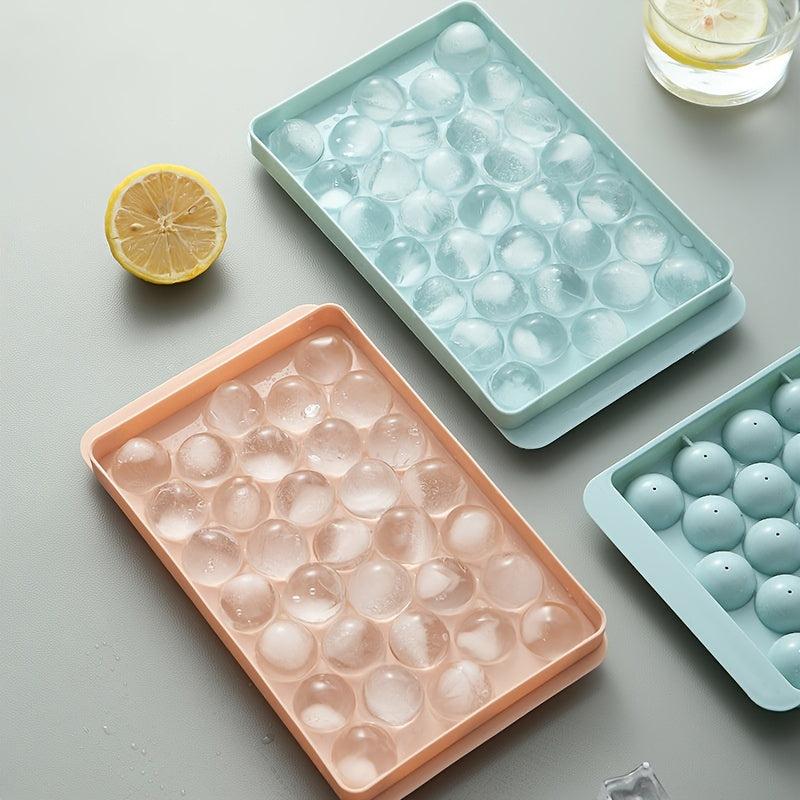Ice Ball Tray With Lid Plastic Ice Cube Mold Refrigerator Ice Ball Mold