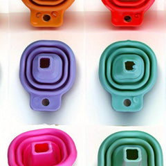 3pcs Mini Silicone Collapsible Funnels Portable Kitchen Wine Funnel