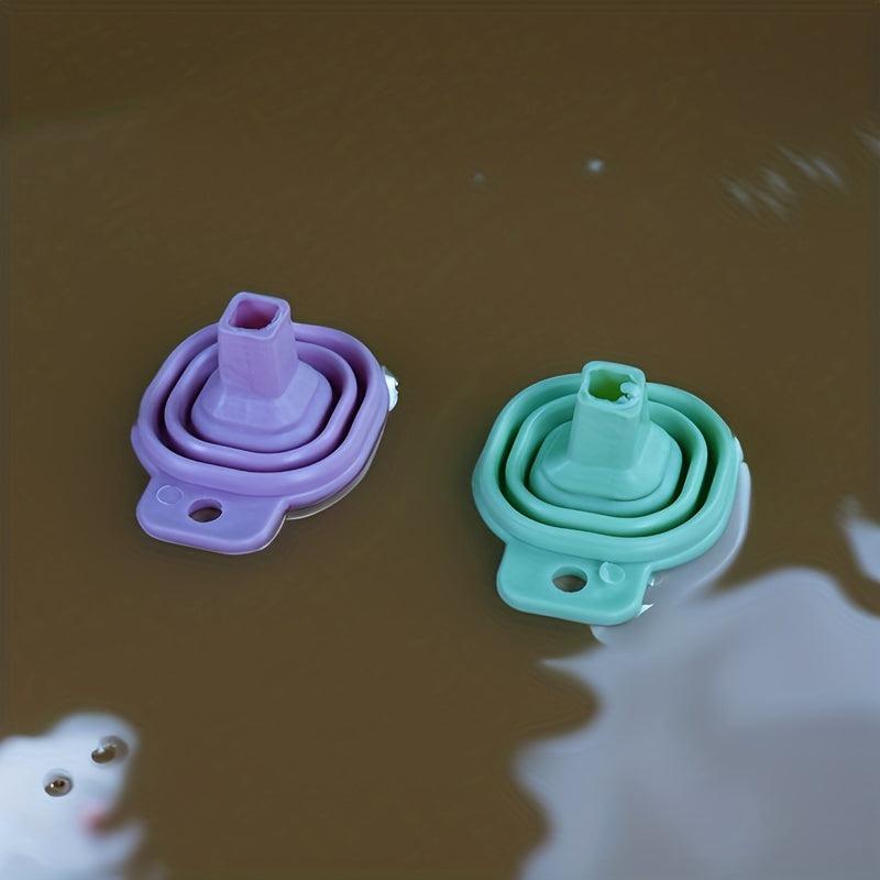 3pcs Mini Silicone Collapsible Funnels Portable Kitchen Wine Funnel