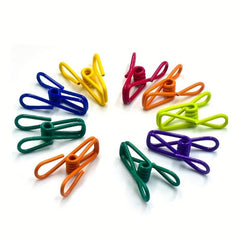 16pcs Multicolor Chip Clips PVC Coated Steel Clips for Food Packaging