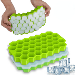 Silicone Honeycomb Ice Tray With Removable Lid