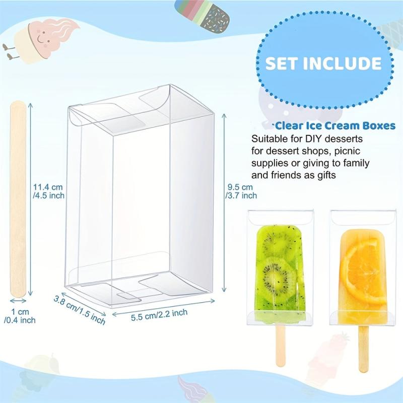 Ice Cream Cakesicle Boxes & Craft Sticks