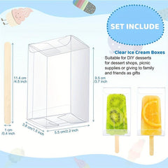 Ice Cream Cakesicle Boxes & Craft Sticks
