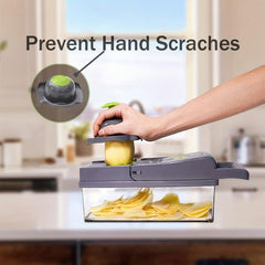 12 in 1 Vegetable & Fruit Chopper with Adjustable Slicer & Dicer