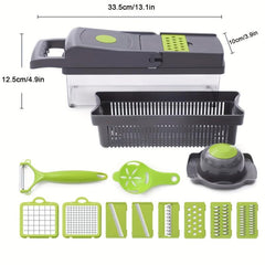 12 in 1 Vegetable & Fruit Chopper with Adjustable Slicer & Dicer