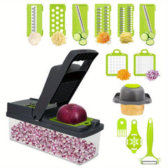 12 in 1 Vegetable & Fruit Chopper with Adjustable Slicer & Dicer