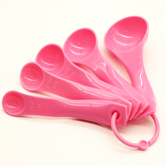 5pcs Kitchen Baking Tools Measuring Spoons Set Stackable Plastic Small