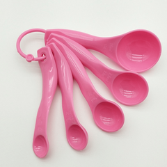 5pcs Kitchen Baking Tools Measuring Spoons Set Stackable Plastic Small