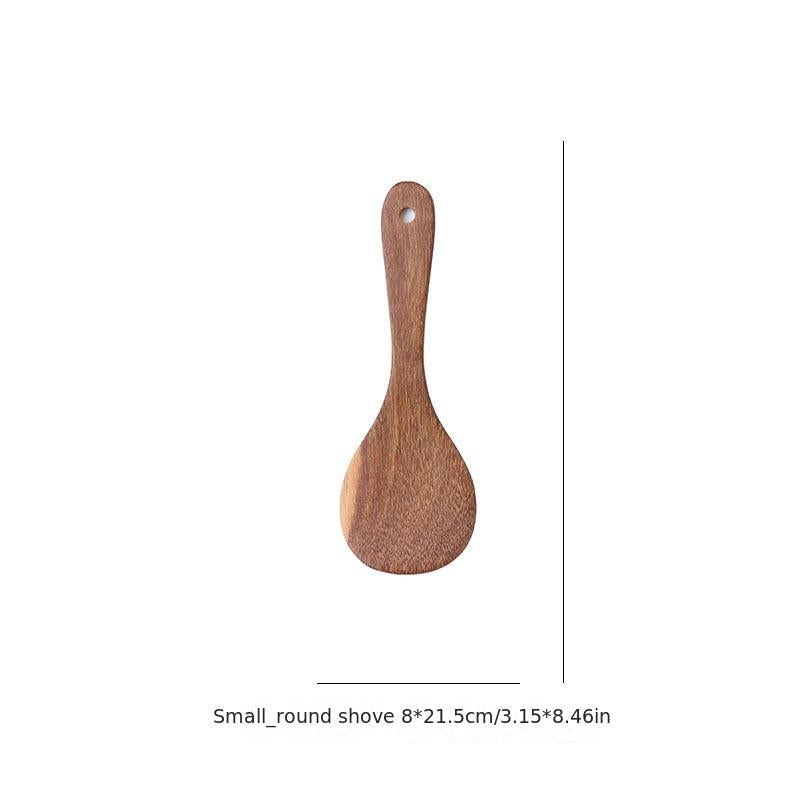 Wooden Kitchen Spatula Non-stick Cooking Utensil for Egg Fish Steak