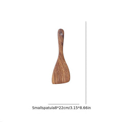 Wooden Kitchen Spatula Non-stick Cooking Utensil for Egg Fish Steak
