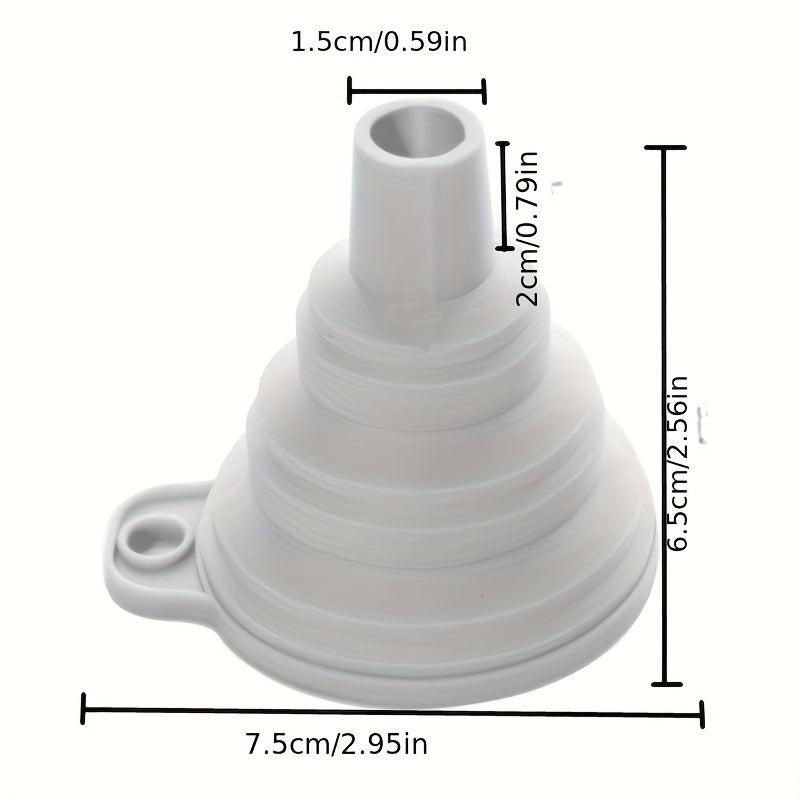 2pcs Collapsible Funnel Foldable Funnels For Liquid Portable Wine Funnel