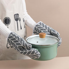 1pc Kitchen Microwave Oven Mitts Thickened Anti-scalding Heat-resistant Gloves