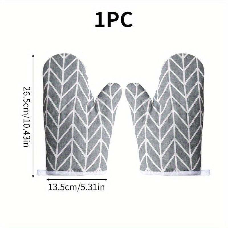 1pc Kitchen Microwave Oven Mitts Thickened Anti-scalding Heat-resistant Gloves