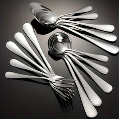 Stainless Steel Spoon Fork Comfort Handle Durable Table Flatware