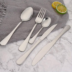 Stainless Steel Spoon Fork Comfort Handle Durable Table Flatware