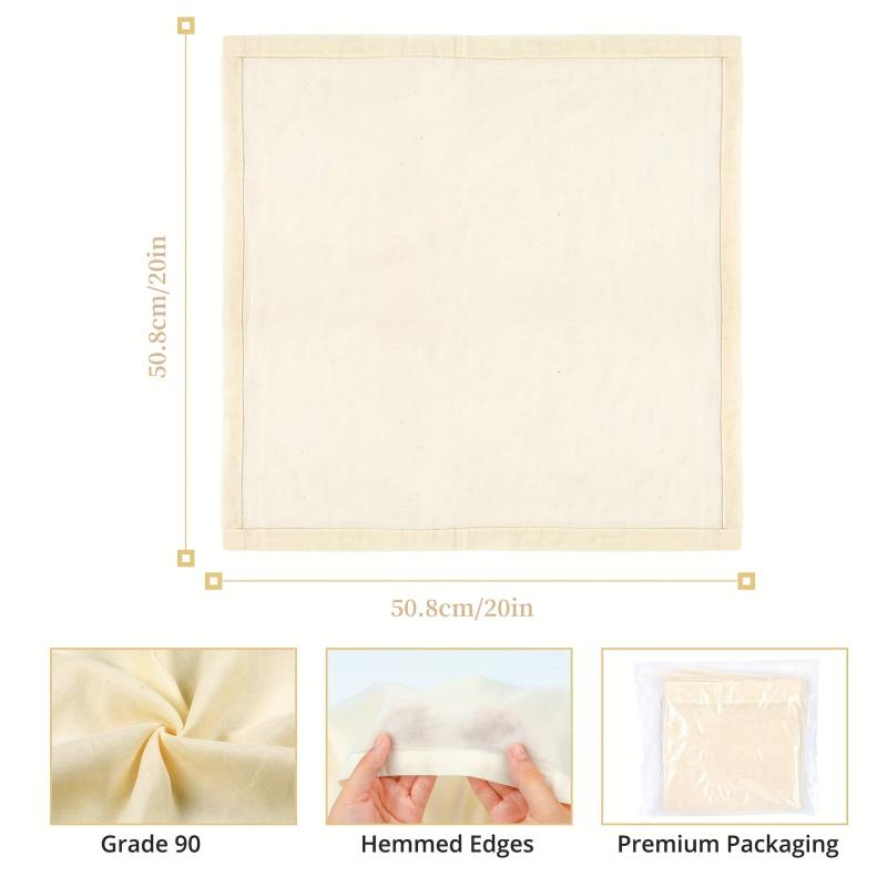 4pcs Cheese Cloth Kitchen Gauze Bean Bag Filter Soy Milk Strainer Tofu Stea
