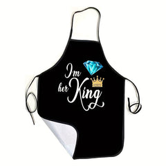 Polyester Apron Unisex Adjustable Cooking Apron Solid Apron Chef Waiter Barbecue