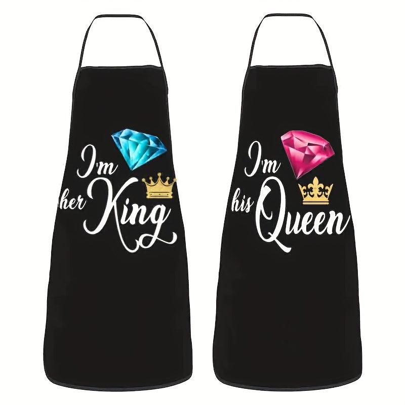 Polyester Apron Unisex Adjustable Cooking Apron Solid Apron Chef Waiter Barbecue
