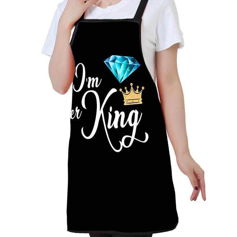 Polyester Apron Unisex Adjustable Cooking Apron Solid Apron Chef Waiter Barbecue