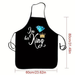 Polyester Apron Unisex Adjustable Cooking Apron Solid Apron Chef Waiter Barbecue