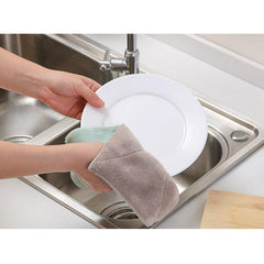 Vintage Kitchen Dish Cloth Double-Sided Soft Cleaning Rag
