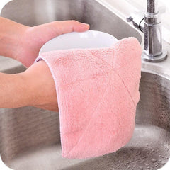 Vintage Kitchen Dish Cloth Double-Sided Soft Cleaning Rag