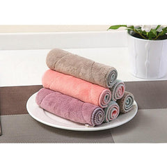 Vintage Kitchen Dish Cloth Double-Sided Soft Cleaning Rag