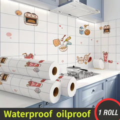 Cartoon Self-adhesive Waterproof Wallpaper - Modern Wall Sticker