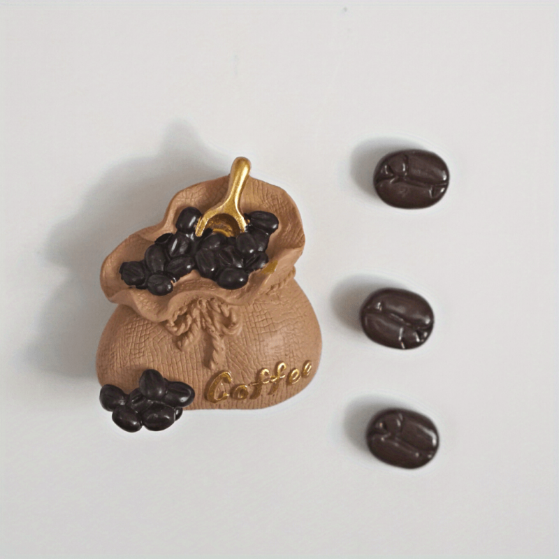 4pcs Cartoon Coffee Fridge Magnets Refrigerator Whiteboard Sticker