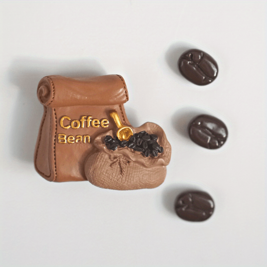 4pcs Cartoon Coffee Fridge Magnets Refrigerator Whiteboard Sticker