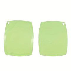2pcs Plastic Cutting Board Butcher Block Washable Fruit Board