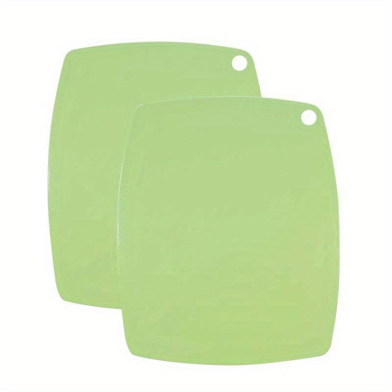 2pcs Plastic Cutting Board Butcher Block Washable Fruit Board