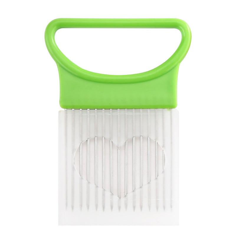 Stainless Steel Onion Slicer Holder for Easy Cutting