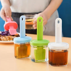 High Temp Resistant Brush w/ Bottle for Kitchen BBQ Perfect Seasoning Tool
