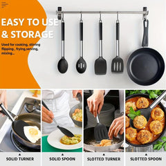 1pc Silicone Kitchen Utensil Set for Back to School and Everyday Use