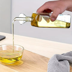 Glass Olive Dispenser No Funnel Needed Easy To Refill Bottle With Pourer