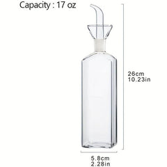 Glass Olive Dispenser No Funnel Needed Easy To Refill Bottle With Pourer