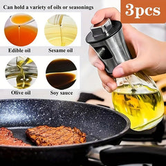 3pcs Stainless Steel Olive Sprayer - Air Fryer Salad Cooking Baking BBQ Vinegar
