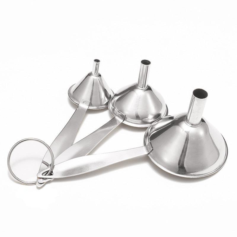 3pcs Stainless Steel Kitchen Mini Funnels Set
