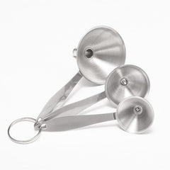 3pcs Stainless Steel Kitchen Mini Funnels Set